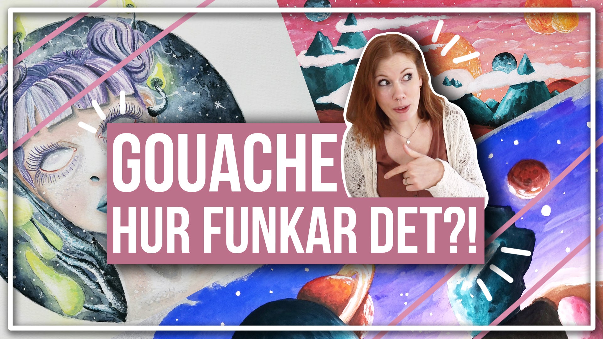 Ladda video: I den här videon pratar jag om att måla med gouache och jämför det med akryl och akvarell.